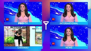 4 Pro TV Channels - Broadcast of the 7 PM News