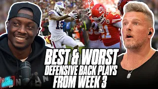 The Best And Worst Defensive Back Plays Of The NFL's Week 3 With Darius Butler