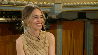 Interview: Emilia Clarke, Game of Thrones, The Seagull and the strokes. 17 July 22