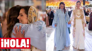 Rania de Jordania organiza una gran fiesta a su futura nuera por su boda con su hijo Hussein