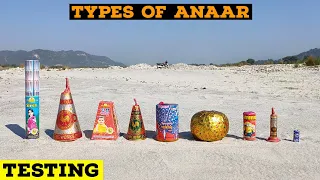 Types of Anaar | Diwali crackers testing | Diwali stash 2020 | Crackers Experiment | Crackers