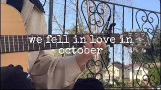 we fell in love in october - girl in red //fingerstyle guitar cover