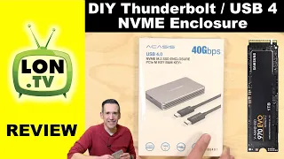 Acasis DIY Thunderbolt AND USB 4 Drive NVME Enclosure