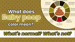 What does baby poop color mean?  What's normal, What's Not?