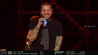 Post Malone - Sunflower Bud Light Seltzer New Years Eve 2021