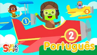 10 Aviõezinhos | Canções Infantis | Super Simple Português