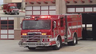 Anaheim Fire and Rescue Engine 6 and Ambulance 6 responding