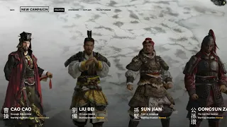 Total War: Three Kingdoms, Opening Scene with Chinese Language and Characters Introductory