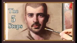 Portrait Painting Tutorial | STEP-BY-STEP using ZORN PALETTE