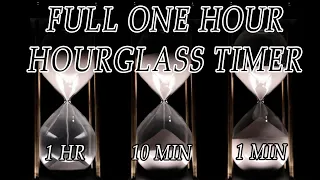 60 Minute Timer. Triple Sand Hourglass; 1 hour, 10 minutes, 1 minute. Total of 1 hour timer.