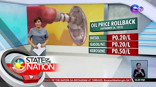 Oil price rollback (September 25, 2023) | SONA