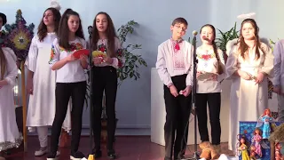 Nativity play (School #90) "Angels, angels blew from heavens" ("Приле.."), transl. by N. Martynyshyn