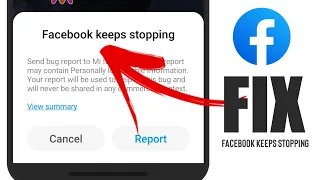 HOW TO FIX Facebook keeps stopping Error in Android/Mi/Xiaomi | how to fix facebook keep crashing