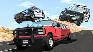 Crazy Police Chases #72 - BeamNG Drive Crashes