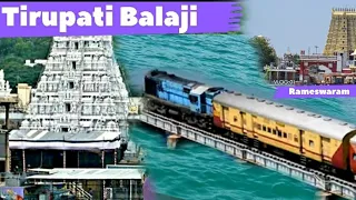 Rameswaram to Tirupati Balaji Darshan * Crossing Pamban Bridge * Most Dangerous Rail Bridge