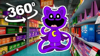 CatNap Dancing - Supermarket 360° Video | 8K / VR | ( Poppy Playtime Chapter 3 Animation )