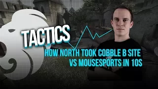 How North used 7 flashes to take Cobble B Site from mouseports in 10 seconds (PGL Major)