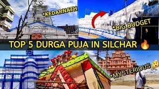 Top 5 Durga Puja in Silchar 😲 || Udharbondh Durga Puja Pandal | Bilpar Durga Puja Pandal Vlogs