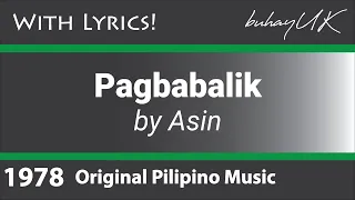 Pagbabalik - Asin with Lyrics OPM