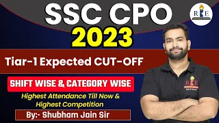 SSC CPO 2023 Tier-1 Detailed analysis| Expected cutoff shift-wise, category-wise and gender-wise