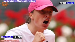 Swiatek vs Keys live streaming | Madrid Open | Madison Keys vs Iga Swiatek Preview