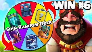 this RANDOM WHEEL builds my new main deck in Clash Royale