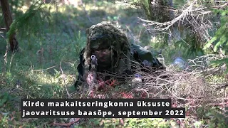 Kirde maakaitseringkonna üksuste jaovaritsuse baasõpe, september 2022