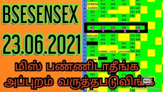 23.06.2021 BSESENSEX CHART GUESSING TIPS TODAY NUMBER