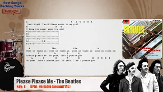 🥁 Please Please Me - The Beatles Drums Backing Track with chords and lyrics