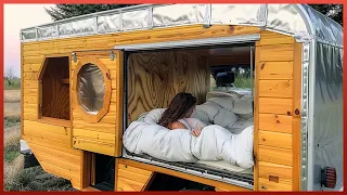 Woman Turns Small Pickup Truck into Amazing CAMPER | DIY Start to Finish by @tetuchannel