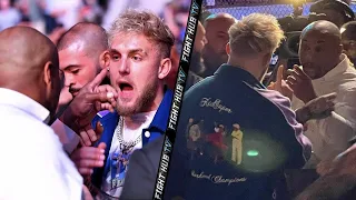 DANIEL CORMIER RUNS UP ON JAKE PAUL! BOTH GET IN HEATED CONFRONTATION AT UFC 261