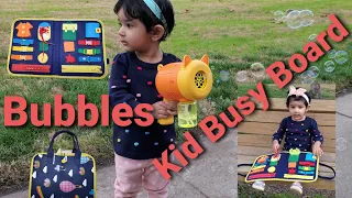Best outdoor activities | Best indoor activities| Best bubble time| kids busy board | Bubble machine