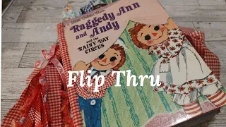 Raggedy Ann Journal Flip Through, Little Golden Book Junk Journal SOLD