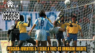 PESCARA-JUVENTUS 5-1 SERIE A 1992-93 GARA DEL 30 MAGGIO 1993 IMMAGINI INEDITE #CASASTENE