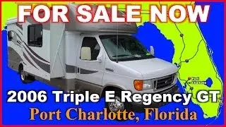 2006 Triple E Regency 24DS Used Class C Motorhome, Florida, Port Charlotte, Fort Myers, Sarasota