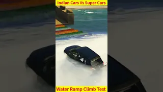 Indian Cars Vs Super Cars Water Ramp Climb Test GTA 5 | Kaish Is Live | Part 1 #shorts #gtav