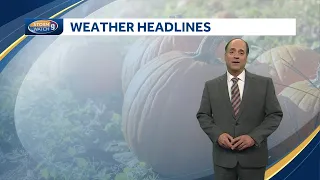 Video: Warm weather continues, but rain ahead