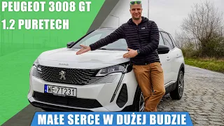 Peugeot 3008 GT FL 1.2 PureTech 130KM 2023. Małe serce w dużej budzie.