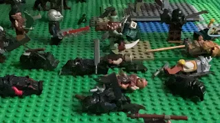 Lego lord of the rings stop motion battle for White Castle