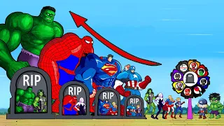 Rescue SUPERHERO: All Family HULK, SPIDERMAN, SUPERMAN, CAPTAIN |ULTIMATE Evolution SuperHero BATTLE