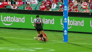 Dane Rampe gifts Chad Wingard a goal