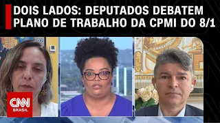 Dois Lados: Deputados debatem plano de trabalho da CPMI do 8/1 | LIVE CNN