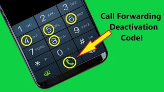 Call forwarding deactivation Code stops divert calls to another phone number!