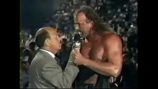 Mean Gene Okerlund interviews Jake Roberts about Sid/Macho Man (10-06-1991)