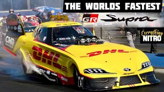 12,000HP GR Supra Nitro Funny Car Makes Debut at Pomona! The Worlds Fastest SUPRA! Everything NITRO