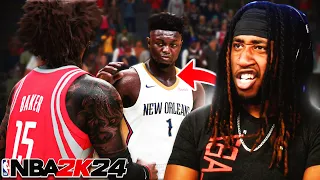 NBA 2K24 MyCAREER - ZION WANTED TO FIGHT AFTER THIS DUNK!