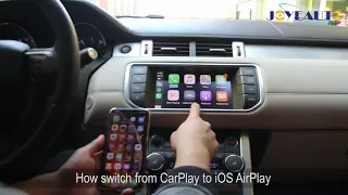 JoyeAuto Wireless Apple CarPlay Android Auto Mirroring Upgrade for Range Rover Evoque Harman