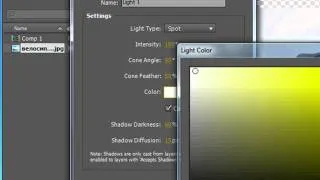 Использование источника света в Adobe After Effects CS5 (24/49)