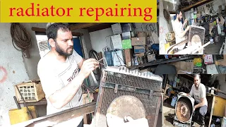 How to  clean a radiator isuzu truck and Restoration a radiator