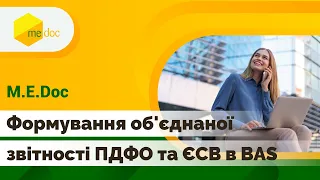 Автоматичне формування об'єднаної звітності ПДФО та ЄСВ в BAS | Встановлення стиковки